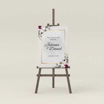 Welcome Wedding Customize Name Sunboard