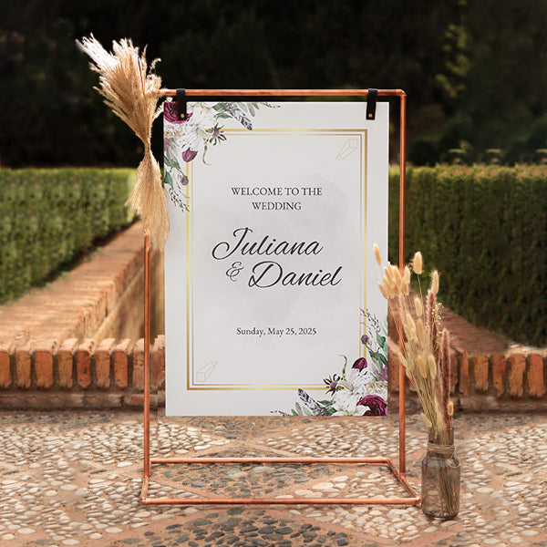 Welcome Wedding Customize Name Sunboard
