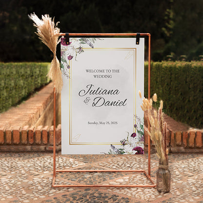 Welcome Wedding Customize Name Sunboard