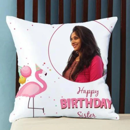 Personalized Happy Birthday Sister Pillow