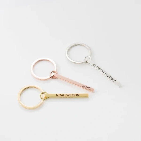 Personalized Bar Keychain