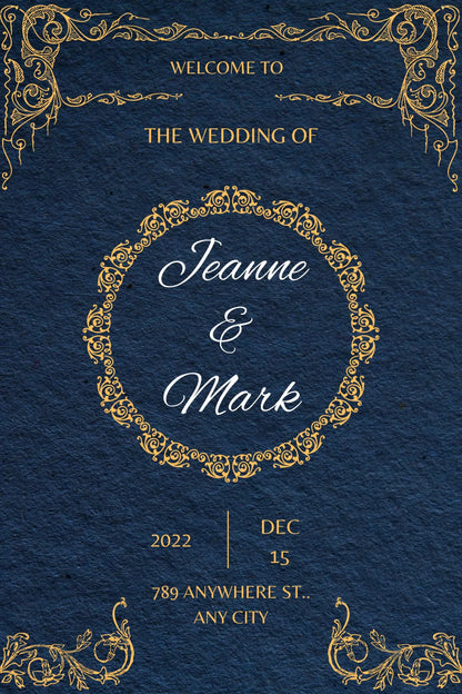 personalize wedding welcome sunboard