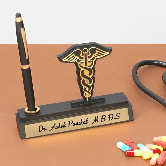 Personalized Pen Stand For Doctors | Best Gift Set