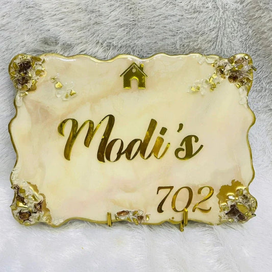 Resin Rectangle Home Name Plate