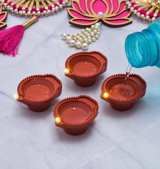 Led Sensor Water Diya Pack of 6