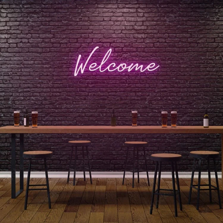 Welcome Neon Sign